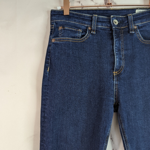 Rag & Bone Nina High Rise Skinny Jeans Marine Blue Dark Wash Denim - Picture 3 of 10